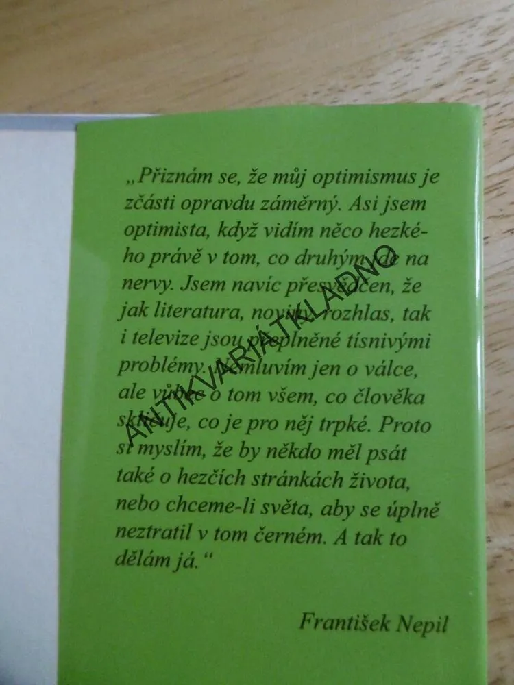 PROČ JSEM NECHODIL NA ALEXANDROVCE( POHLEDY ZPÁTKY), FRANTIŠEK NEPIL, BARTÁK **an