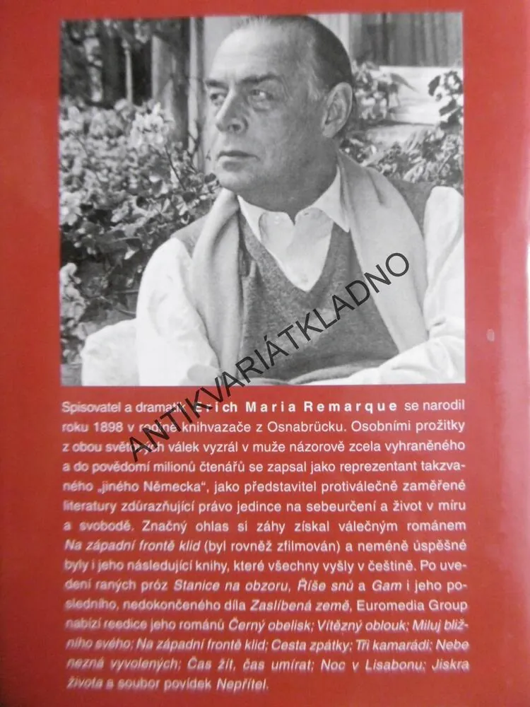 ZASLÍBENÁ ZEMĚ, ERICH MARIA REMARQUE, **an