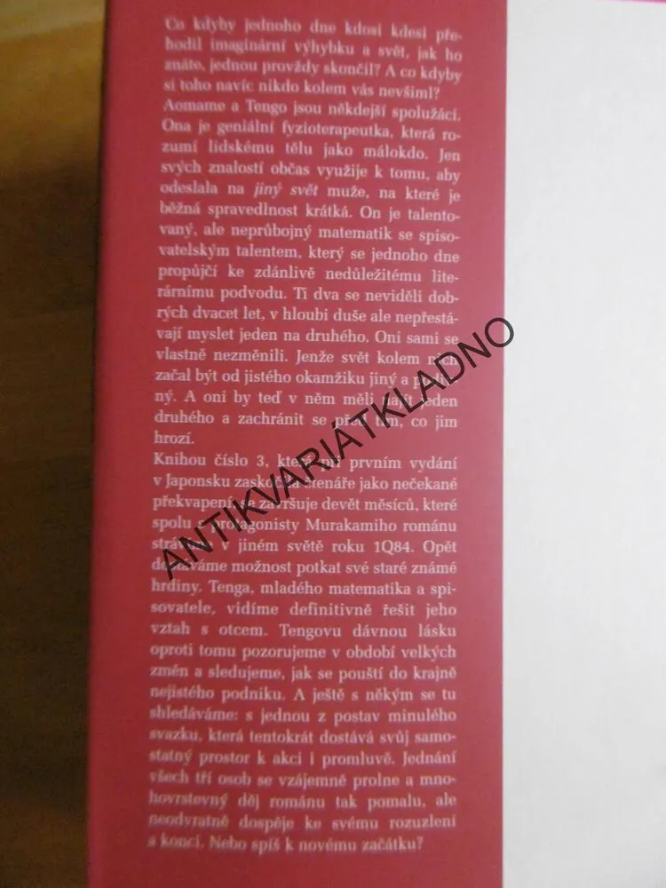1Q84, KNIHA 3, HARUKI MURAKAMI, **an
