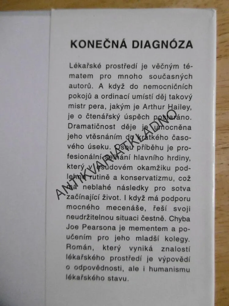 KONEČNÁ DIAGNÓZA, ARTHUR HAILEY, **an