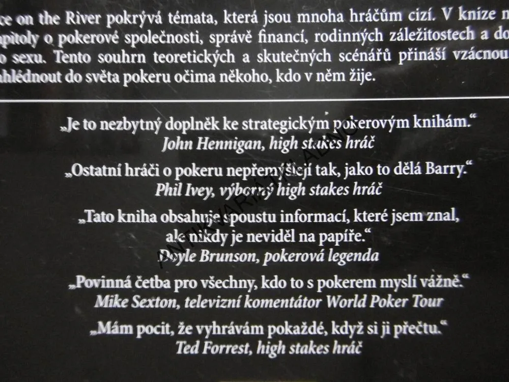 ACE ON THE RIVER, MANUÁL POKEROVÉHO HRÁČE, BARRY GREENSTEIN, **an