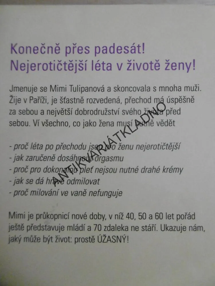 DRUHÉ JARO MIMI TULIPÁNOVÉ, SUSANNA KUBELKA, **an