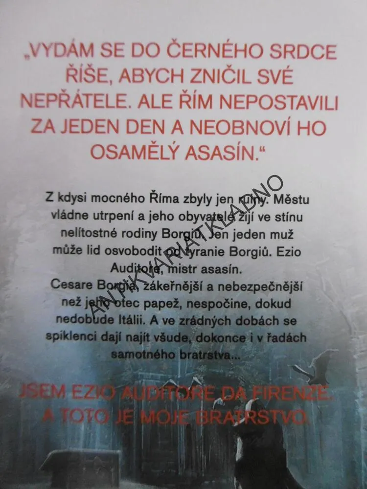 ASSASSIN´S CREED, BRATRSTVO, OLIVER BOWDEN, **an