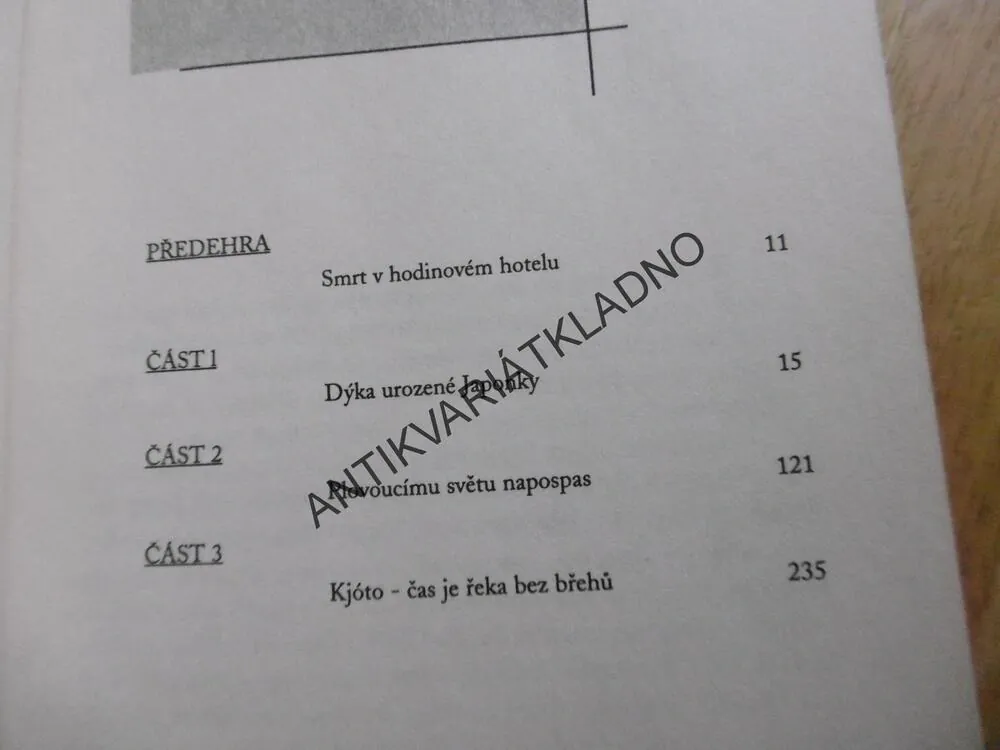 JAPONSKÁ MILENKA, RICHARD SETLOWE, **an