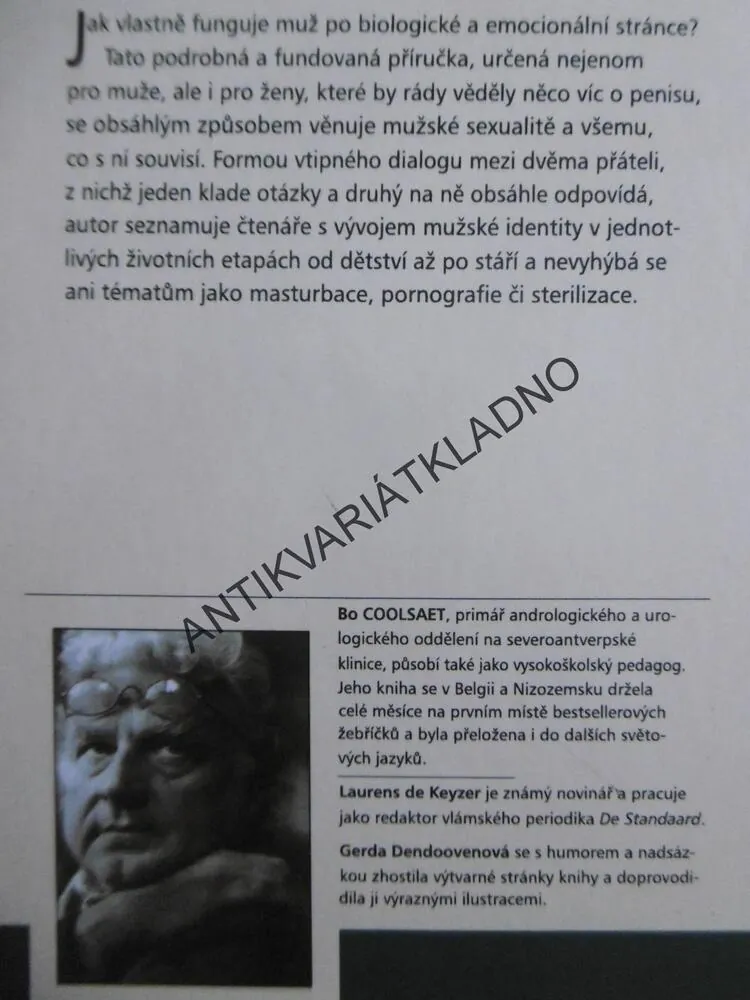 ŠTĚTEC LÁSKY, ŽIVOT A DÍLO PENISU, BO COOLSAET, LAURENS DE KEYZER, **an