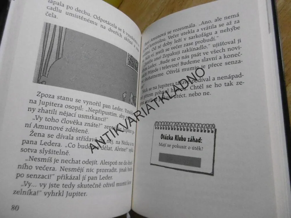 KLUB ZÁHAD, NOC OŽIVLÝCH MUMIÍ, LUPA, THOMAS BREZINA, bez lupy, **an