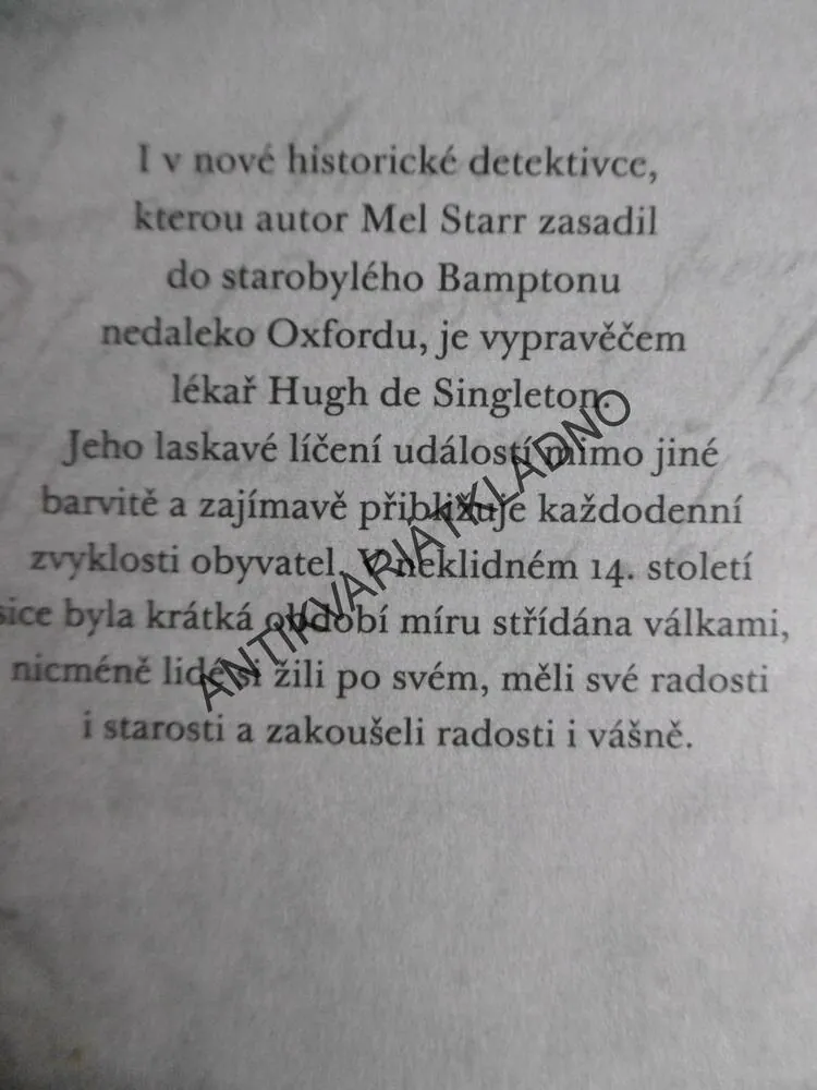 ZLOČIN U KOSTELA, MEL STARR, **an