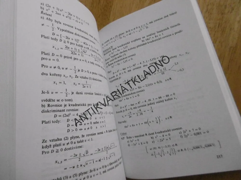 SBÍRKA ÚLOH Z MATEMATIKY PRO SOŠ A STUDIJNÍ OBORY SOU, 1., **an