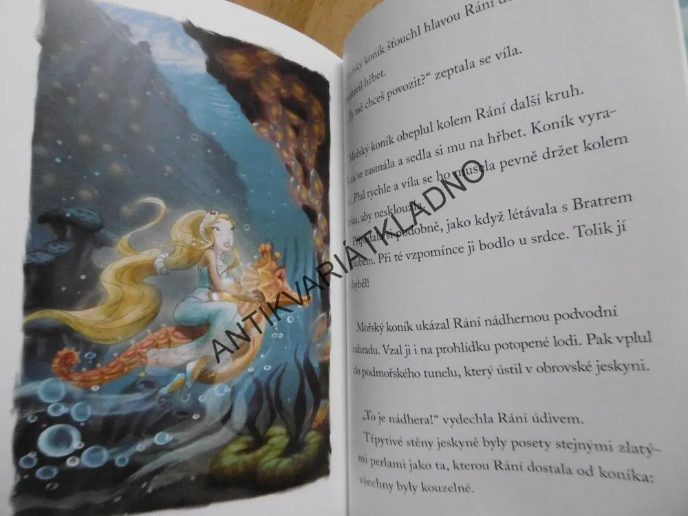 RÁNÍ A LAGUNA MOŘSKÝCH ŽÍNEK, KOUELMNÁ KNIHOVNA VÍLY, WALT DISNEY, **an