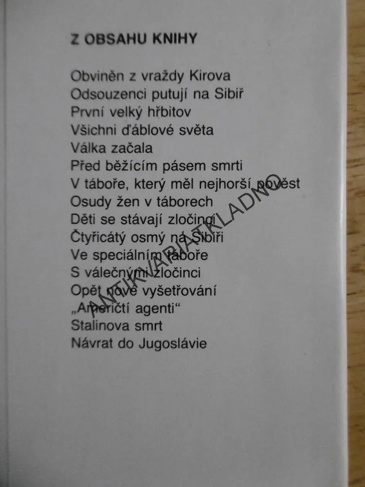 7000 DNÍ NA SIBIŘI, KARLO ŠTAJNER, **an