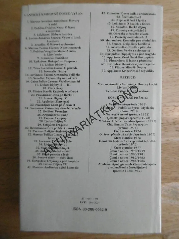 OVIDIUS O LÁSCE A MILOVÁNÍ, **an
