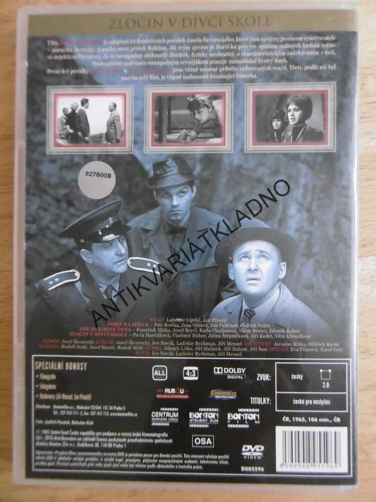 ZLOČIN V DÍVČÍ ŠKOLE, DVD FILM