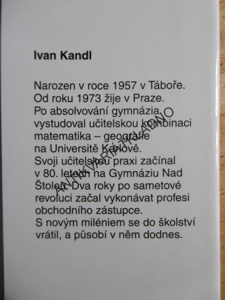 BRADLA V ŠUPLÍKU, IVAN KANDL, **an