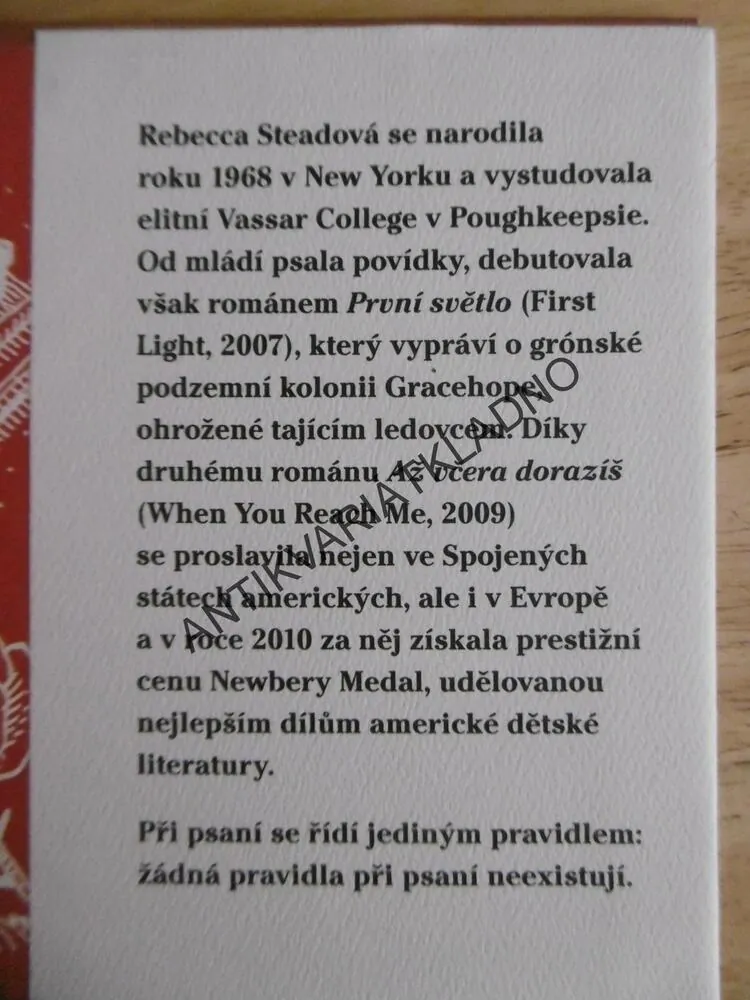 AŽ VČERA DORAZÍŠ, REBECCA STEADOVÁ, **AN
