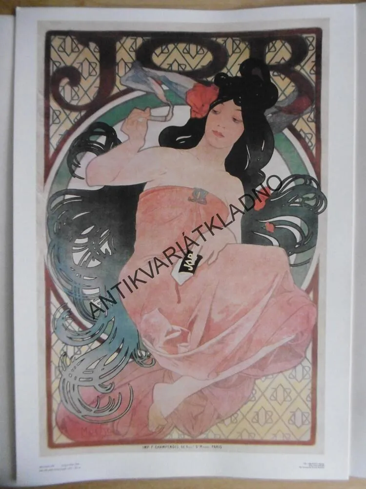 PLAKÁTY, ALFONS MUCHA, (VELKÝ FORMÁT) 10 REPRODUKCÍ, 1. VYDÁNÍ