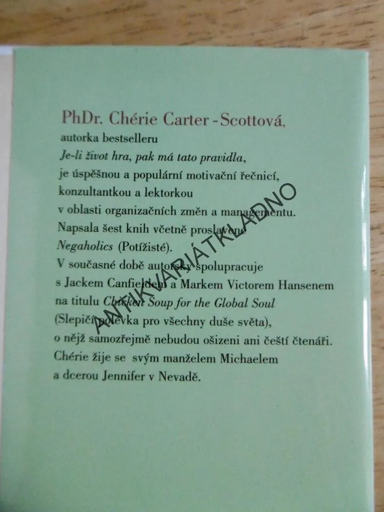 JE-LI LÁSKA HRA, PAK MÁ TATO PRAVIDLA,10 PRAVIDEL, JAK NAJÍT LÁSKU, CHÉRIE CARTER-SCOTTOVÁ, , **an