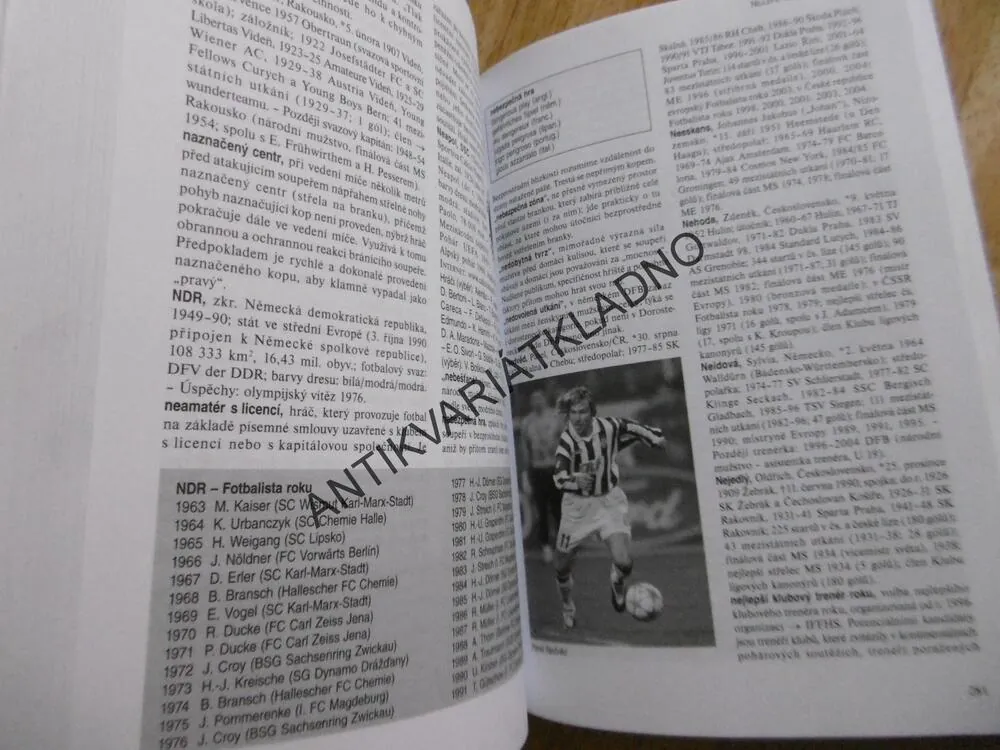 FOTBAL, VELKÝ LEXIKON, OSOBNOSTI, KLUBY, NÁZVOSLOVÍ,  **an