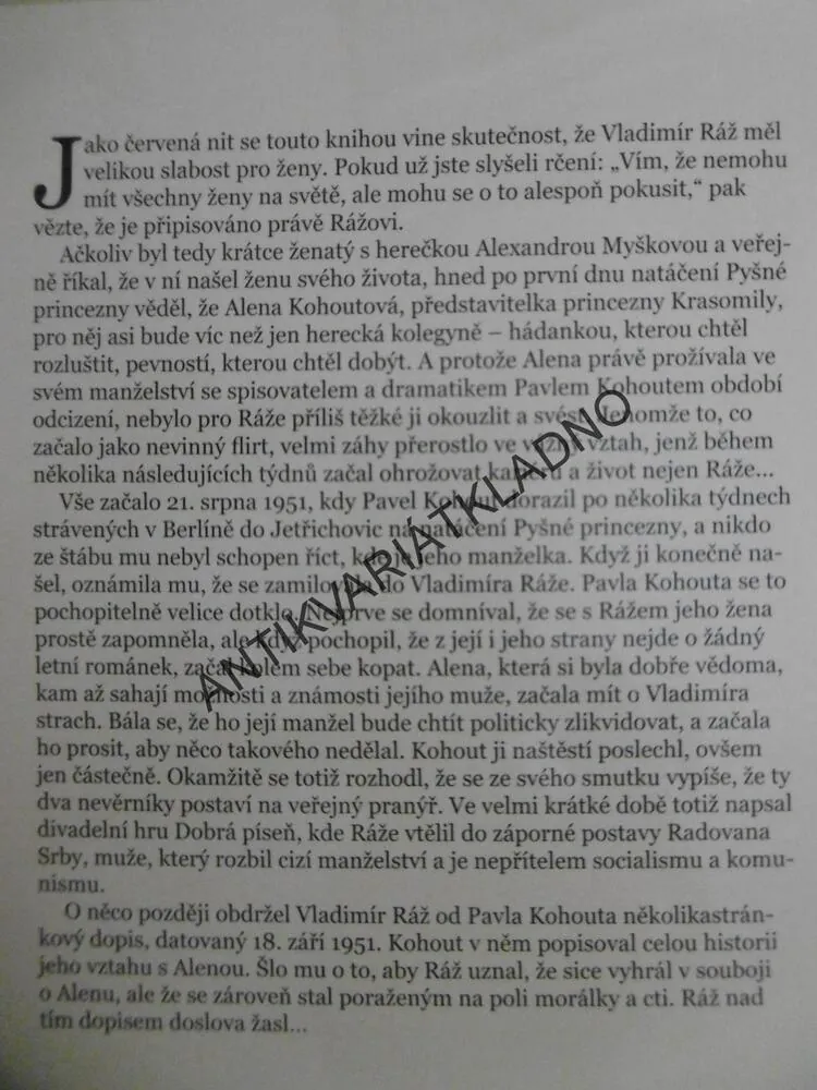 VLADIMÍR RÁŽ, PŘÍBĚH PRVNÍHO MILOVNÍKA, JAN BRDIČKA, **an