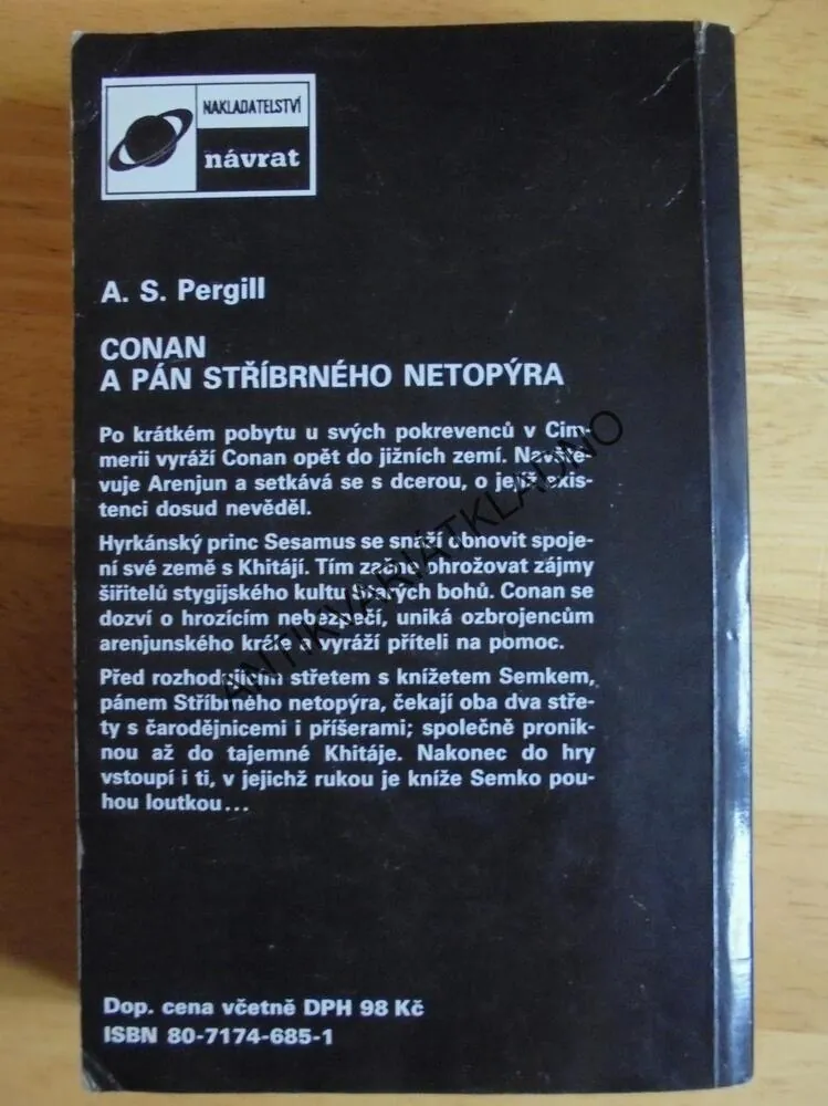 CONAN A PÁN STŘÍBRNÉHO NETOPÝRA, PERGILL, **an
