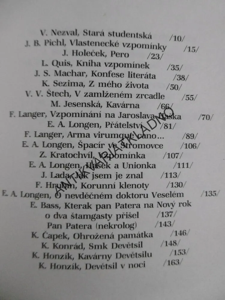 KAVÁRNY A SPOL., PRAŽSKÉ LITERÁRNÍ KAVÁRNY A HOSPODY, **an