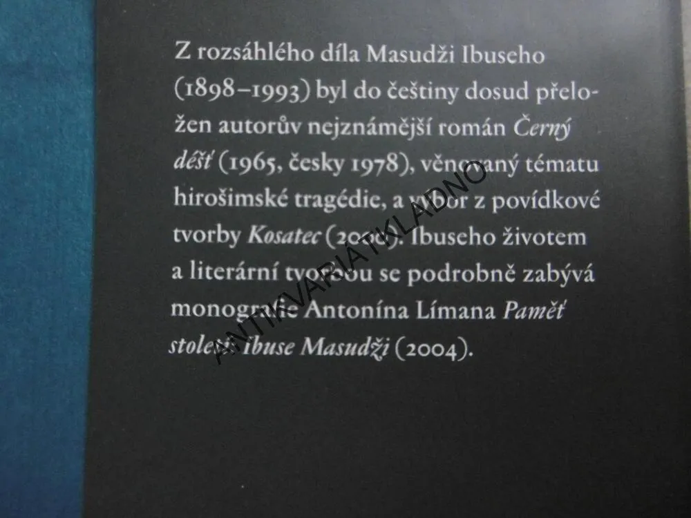 NA VLNÁCH, MASUDŽI IBUSE, **an