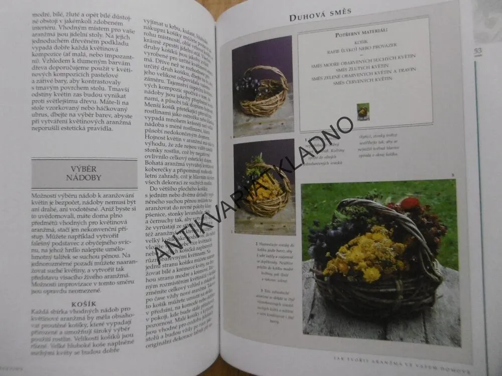 SUCHÉ KVĚTINY, SBĚR,SUŠENÍ,ARANŽOVÁNÍ, SUŠENÉ DEKORACE, HOBBY, **an