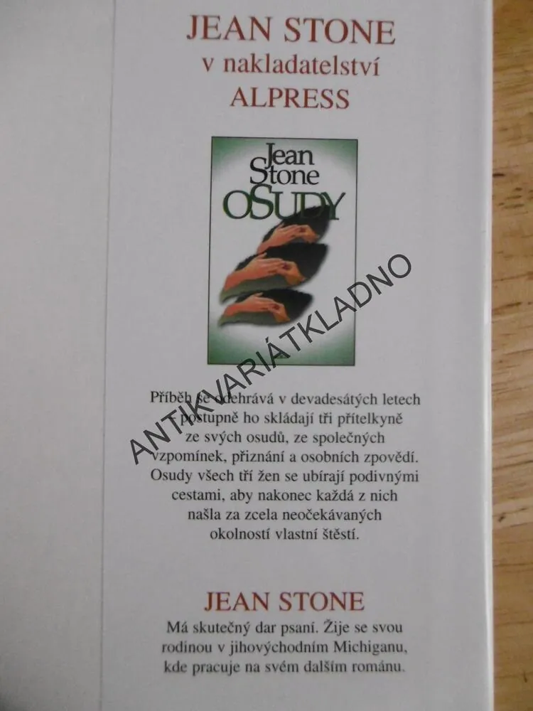 MÍSTO V SRDCI, JEAN STONE, **an