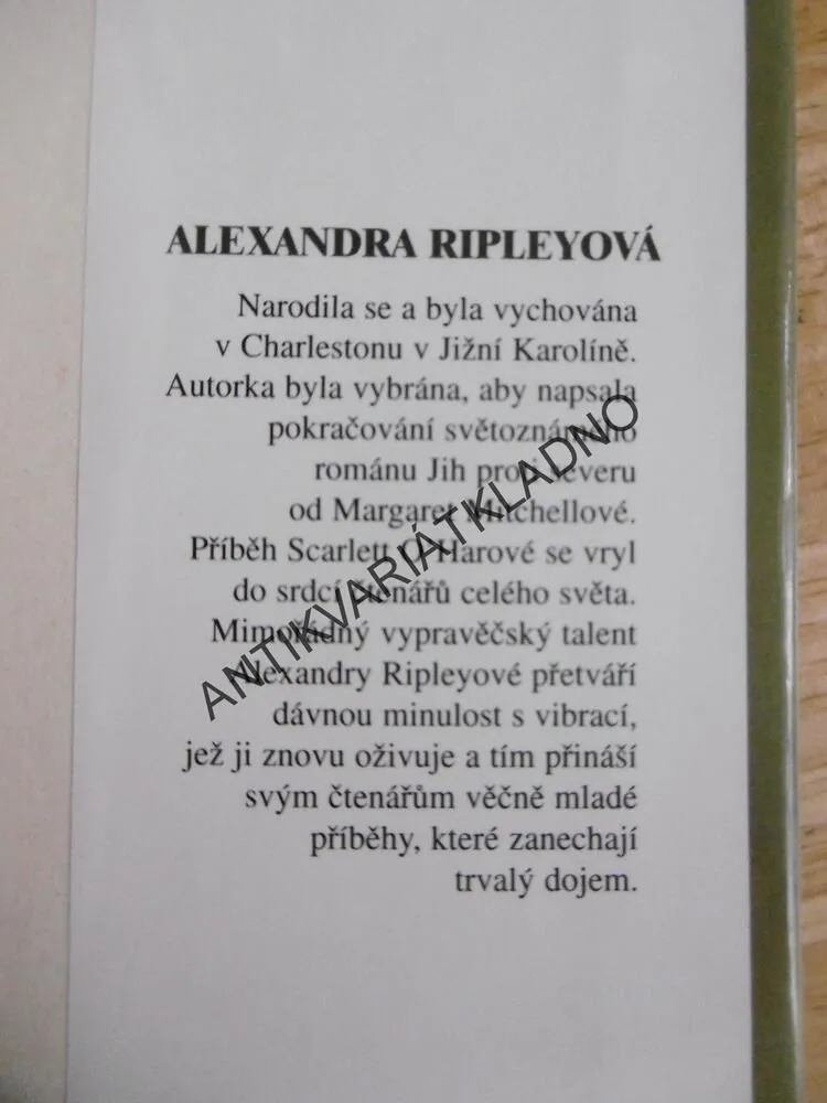 NÁVRAT ČASU, ALEXANDRA RIPLEYOVÁ, **an