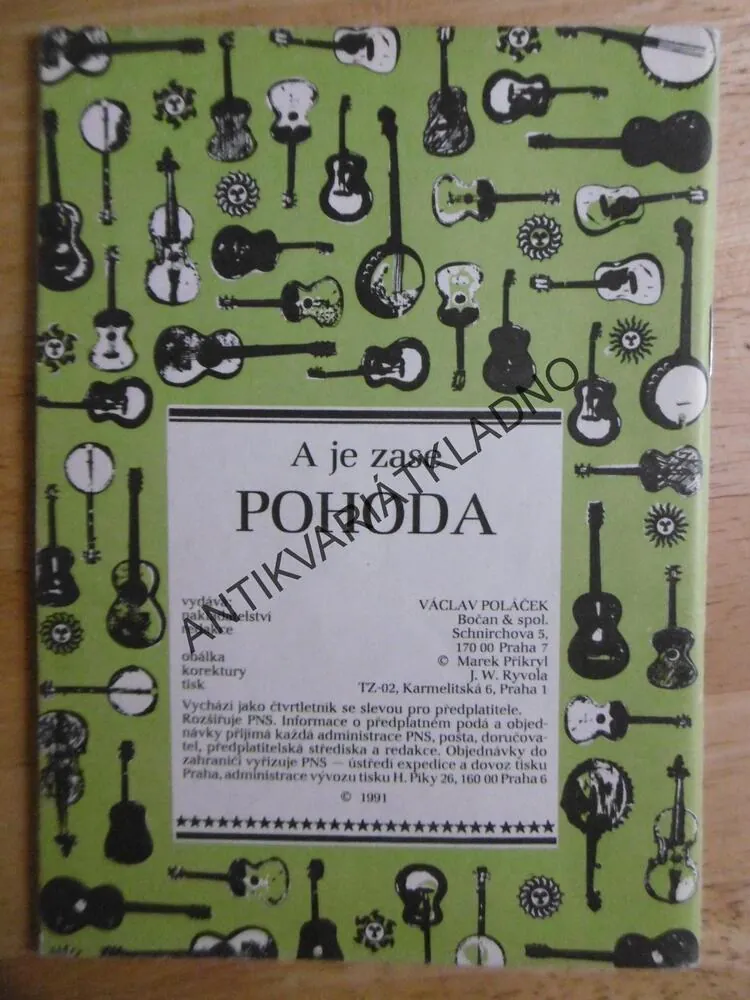 A JE ZASE POHODA 1, J. W. RYVOLA, ZPĚVNÍK, NOTY, TEXTY