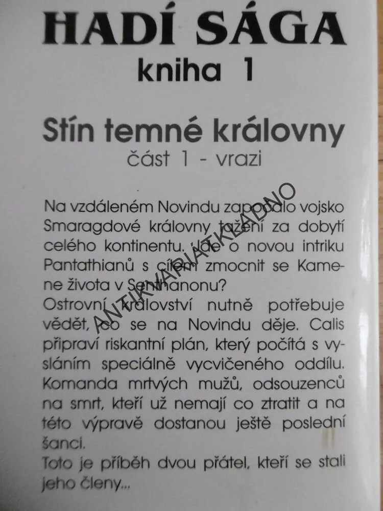 HADÍ SÁGA, STÍN TEMNÉ KRÁLOVNY, VRAZI 1, RAYMOND E. FEIST, **an