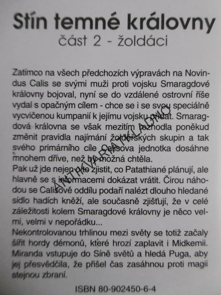 HADÍ SÁGA, STÍN TEMNÉ KRÁLOVNY, ŽOLDÁCI 2, RAYMOND E. FEIST, **an