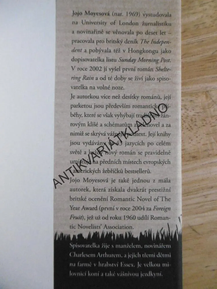 POSLEDNÍ DOPIS OD TVÉ LÁSKY, JOJO MOYESOVÁ, EDICE SVĚTOVÝ BESTSELLER, **an