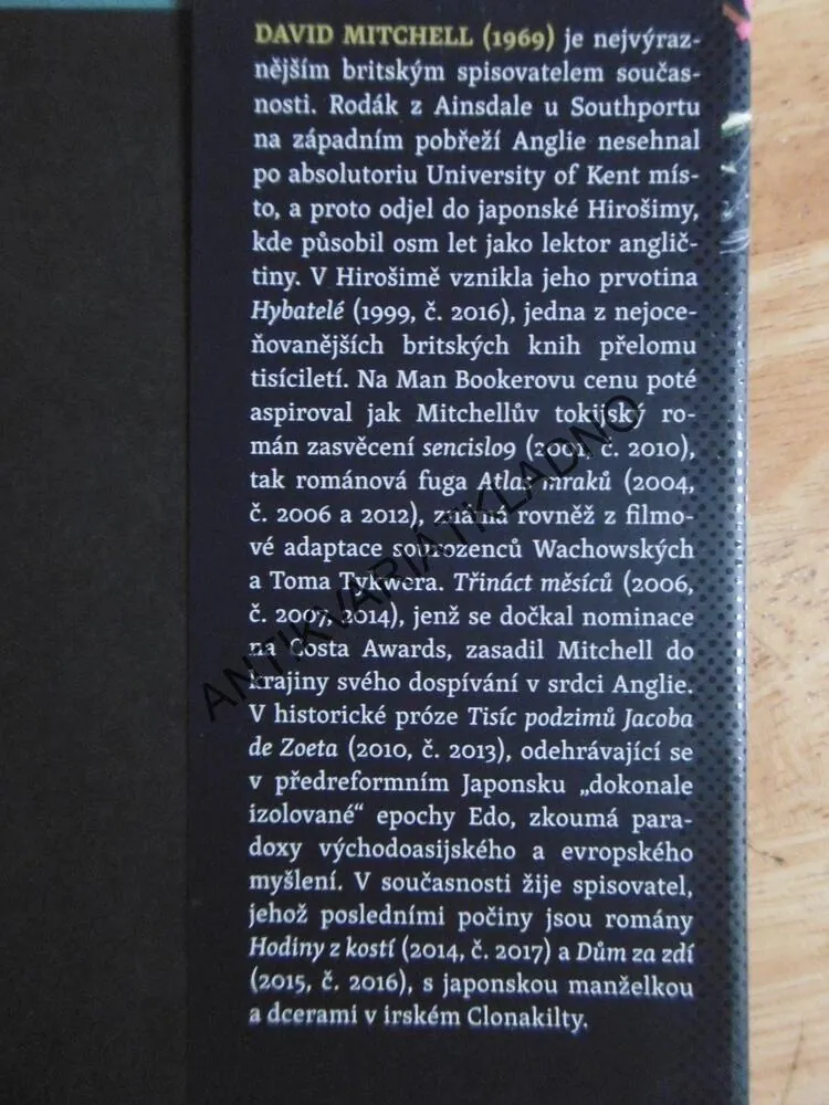HODINY Z KOSTÍ, DAVID MITCHELL, **an