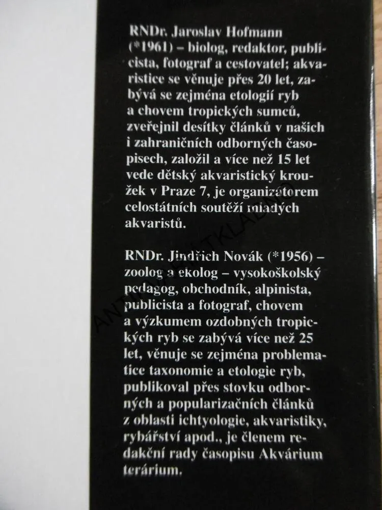 AKVARISTIKA, JAROSLAV HOFMANN, JINDŘICH NOVÁK, **an