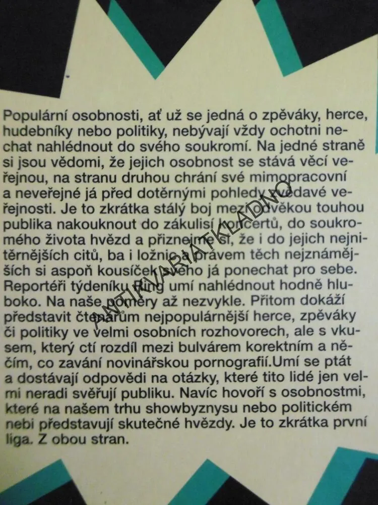 HVĚZDY V RINGU, ROZHOVORY, **an