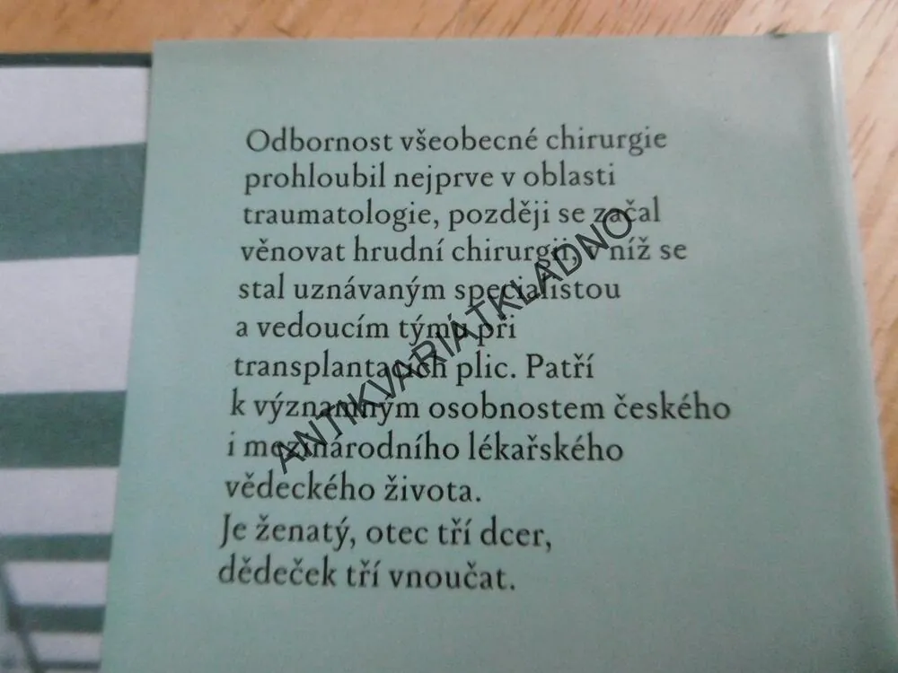 MEDICÍNMANI A TI DRUZÍ, PAVEL PAFKO, **an