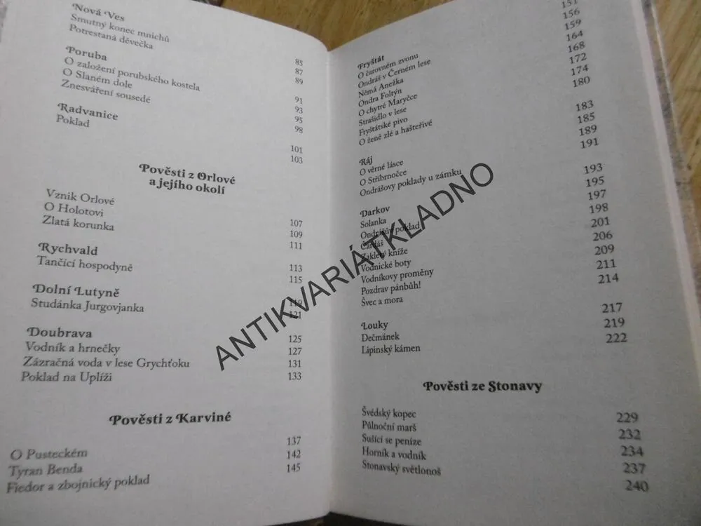 NEJKRÁSNĚJŠÍ POVĚSTI SEVERNÍ MORAVY A SLEZSKA, PŘÍBĚHY Z OSTRAVSKA A KARVINSKA, TAŤÁNA POLÁŠKOVÁ, NADĚŽDA LÁZNIČKOVÁ, **an