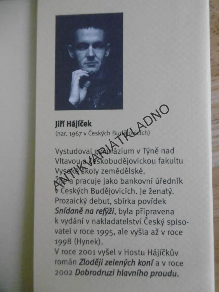 DŘEVĚNÝ NŮŽ, JIŘÍ HÁJÍČEK, **an