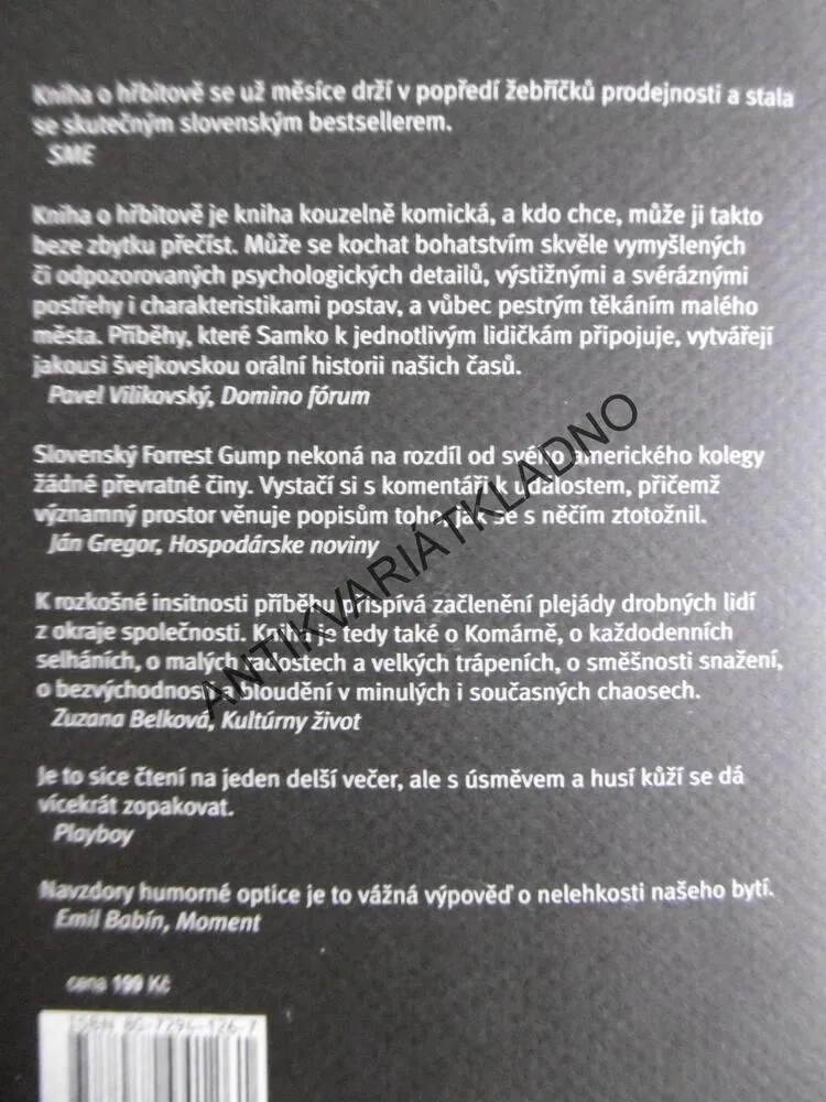 KNIHA O HŘBITOVĚ, SAMKO TÁLE, **an