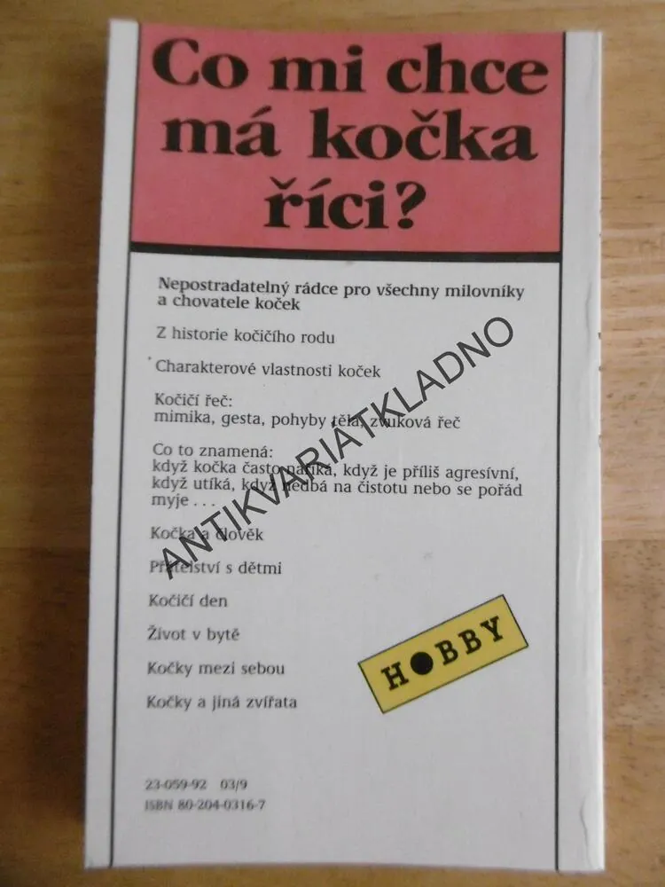 CO MI CHCE MÁ KOČKA ŘÍCI?, HELEN ANN AUGSTOVÁ, **an