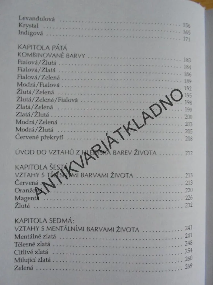 BARVY ŽIVOTA, PAMALA OSLIE, AURICKÁ TYPOLOGIE, **an