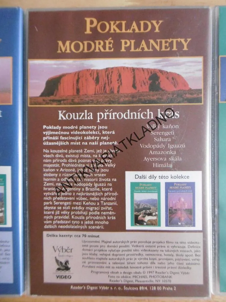 POKLADY MODRÉ PLANETY, 3 VHS