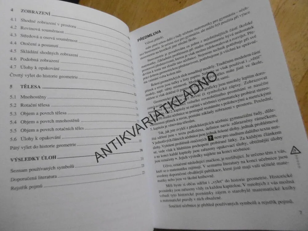 MATEMATIKA PRO GYMNÁZIA, STEREOMETRIE