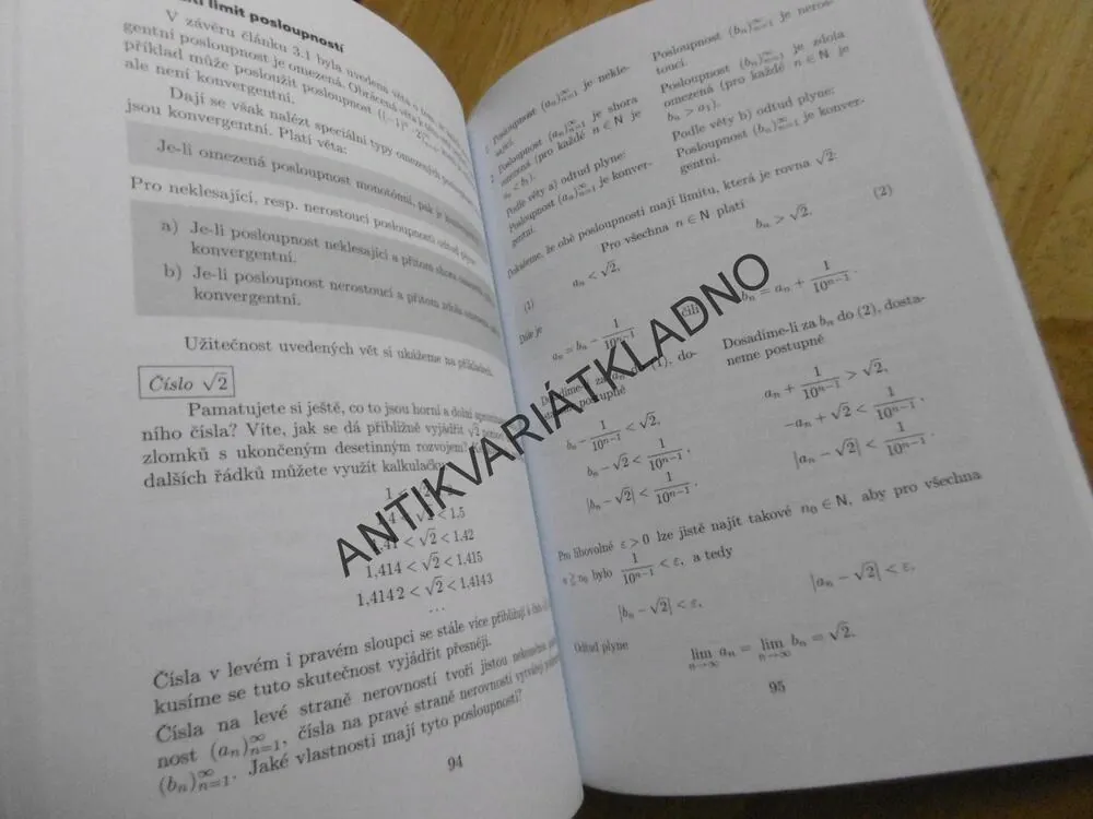 MATEMATIKA PRO GYMNÁZIA, POSLOUPNOSTI A ŘADY