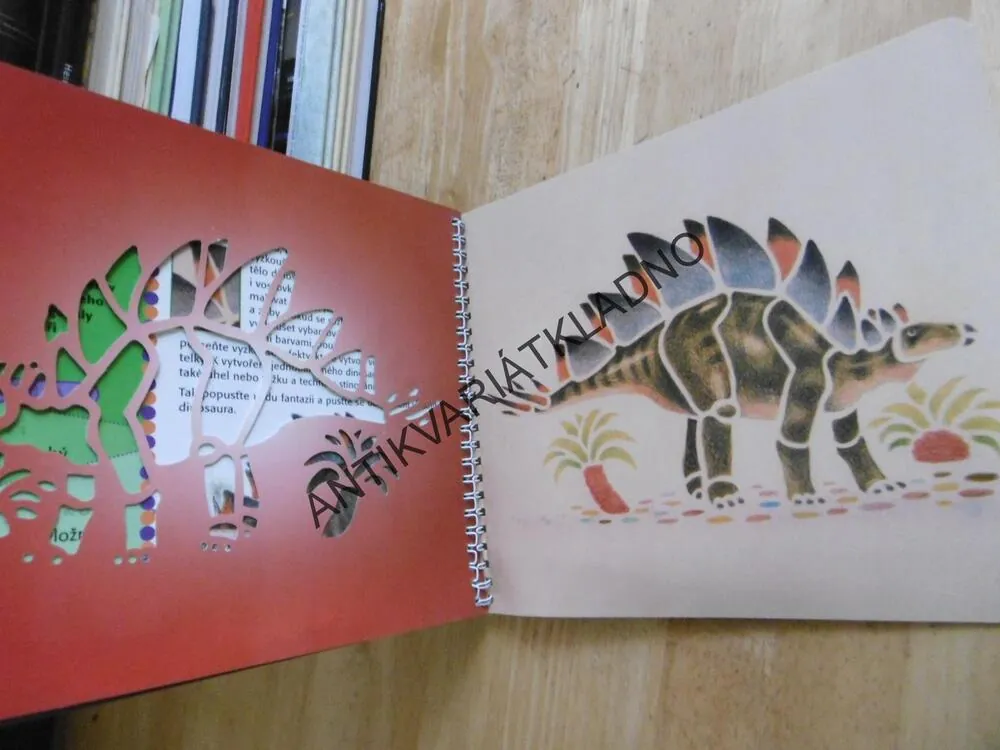DINOSAUŘI, KNIHA SE ŠABLONAMI, **an