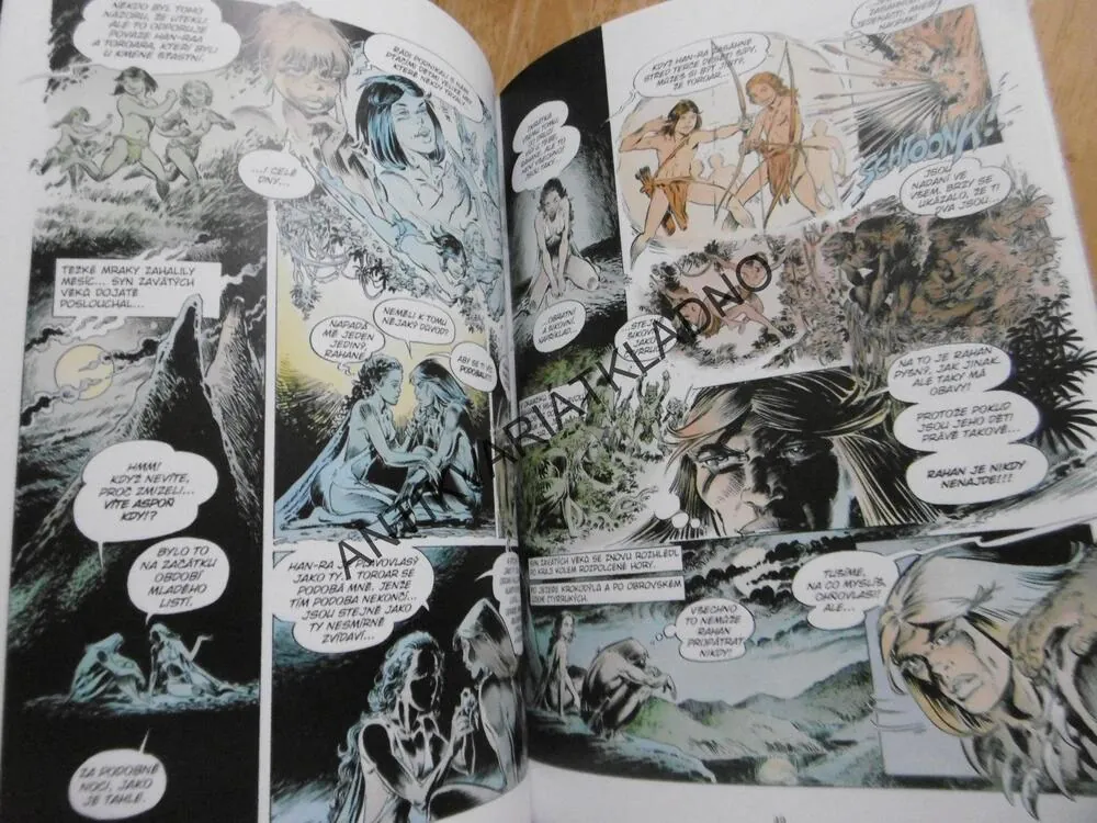RAHAN A ROZPOLCENÁ HORA, KOMIKS, **an