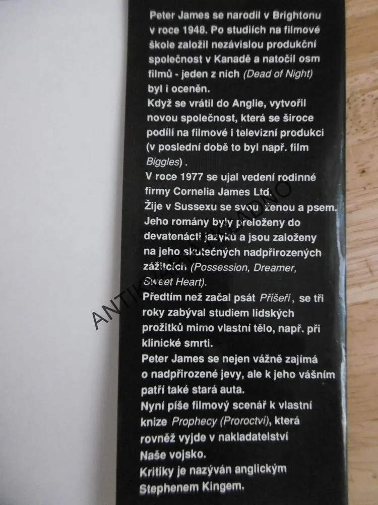 PŘÍŠEŘÍ, PETER JAMES, **an