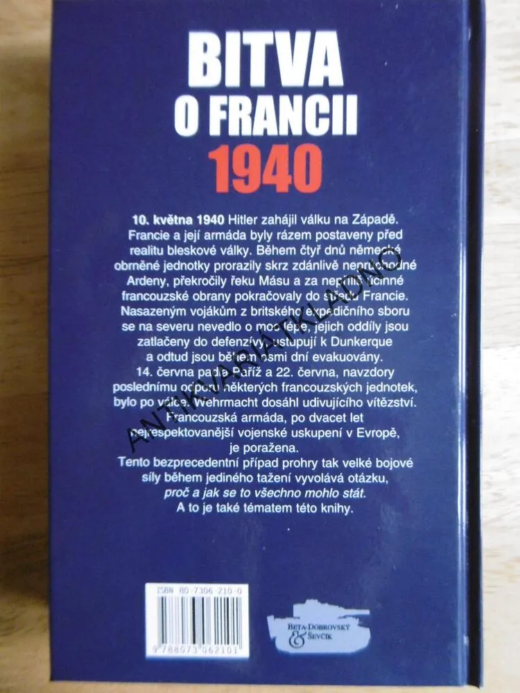 BITVA O FRANCII 1940, PHILIP WARNER, VÁLKA