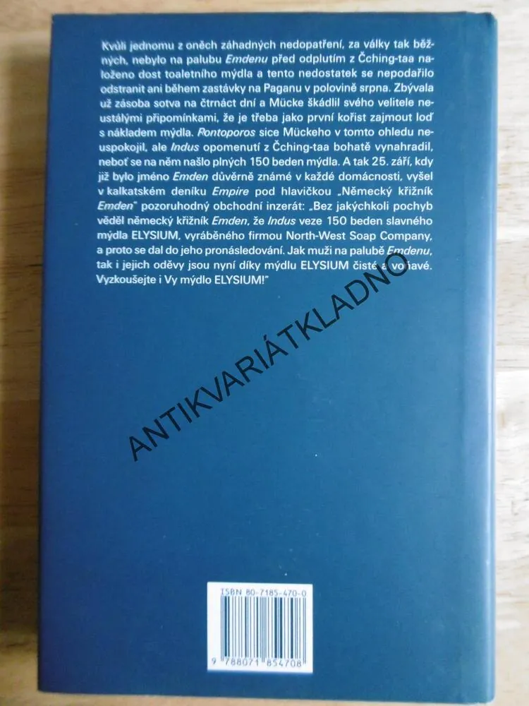 POSLEDNÍ KORZÁR, KŘIŽNÍK EMDEN, DAN VAN DER VAT, NÁMOŘNÍ VÁLKA