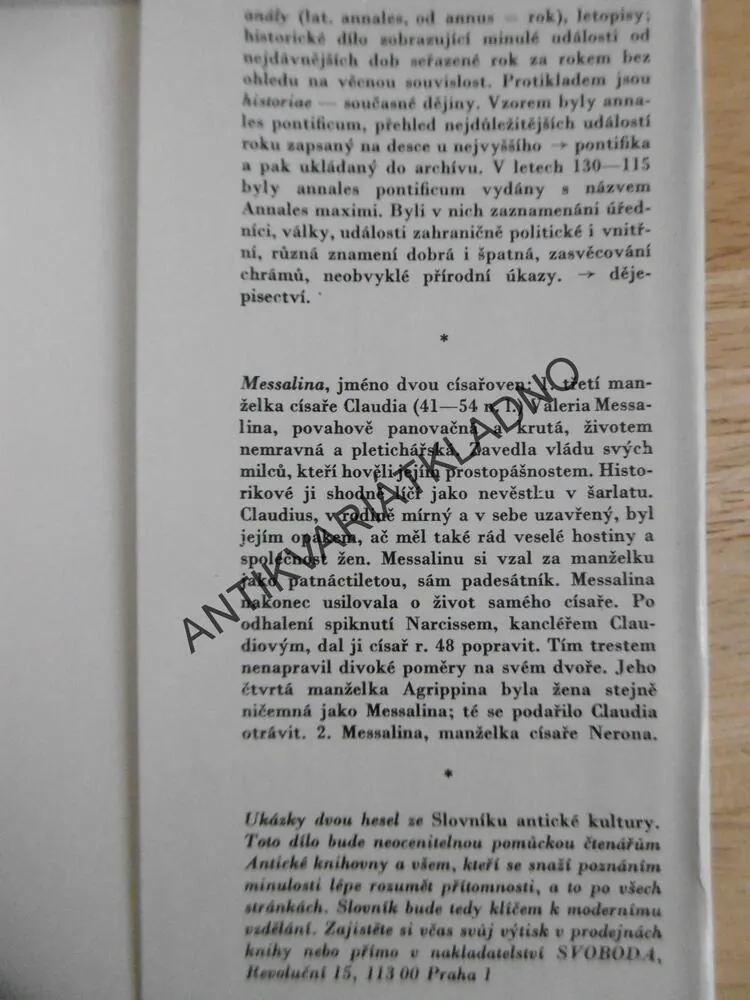 TACITUS, LETOPISY, **an